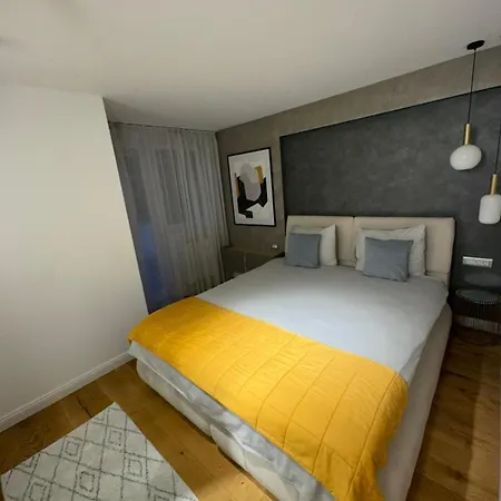 Golden With King Bed